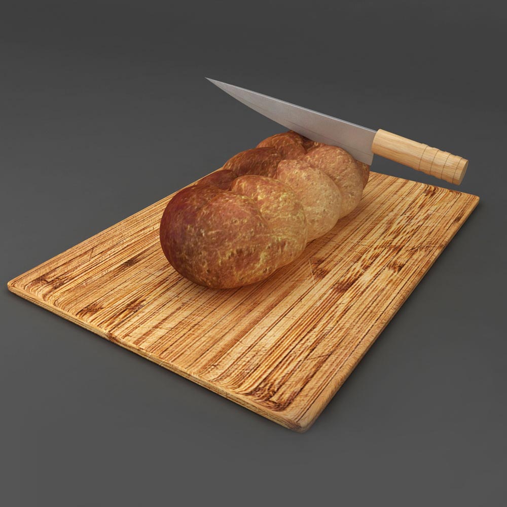 Bread loaf 3d model