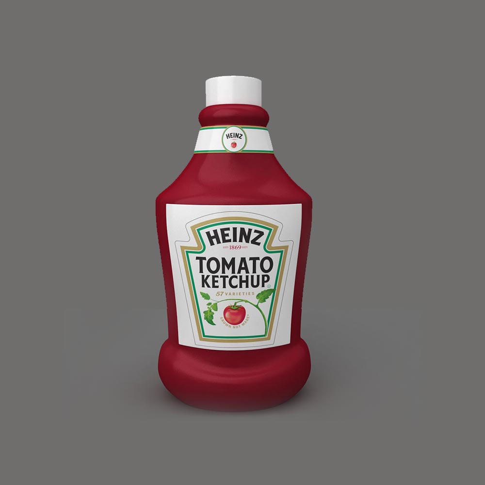 Ketchup bottle 3d model