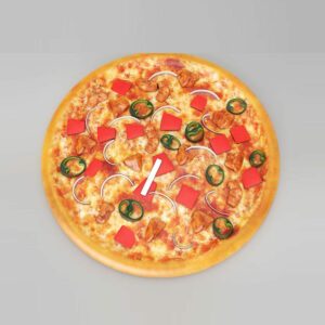 Chicken Pizza 3d model
