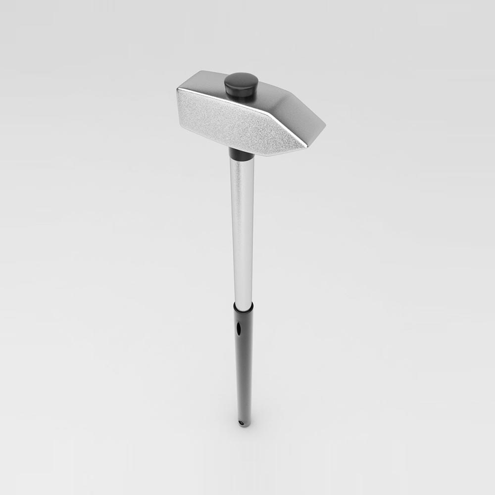 Fiberglass handle hammer 3d model