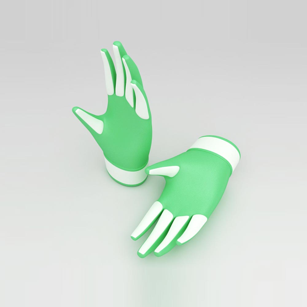 Gardening gloves 3d model