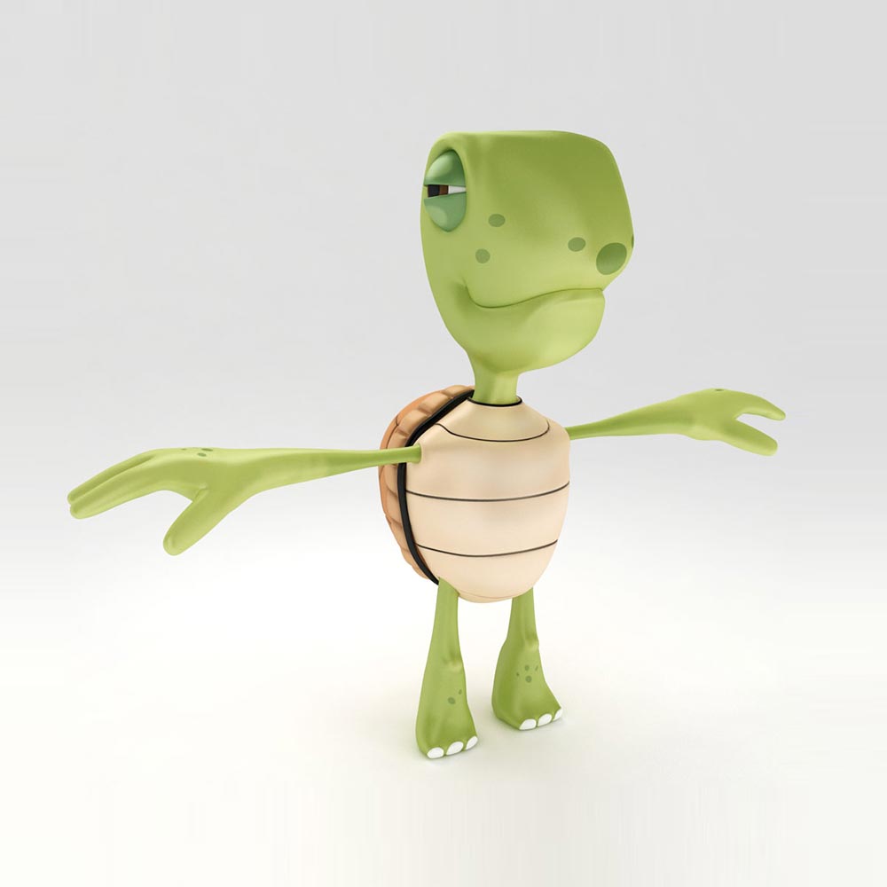Tortoise cartoon 3d model