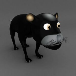 Jaguar rigged animal 3d model