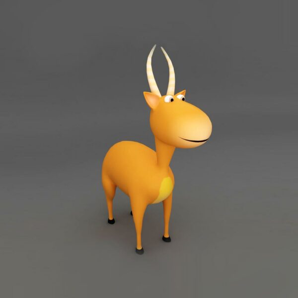 Stag deer rigged 3d model