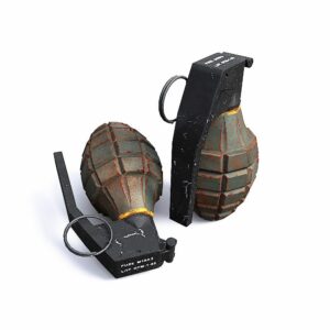 Mk2 Frag Grenade 3d model