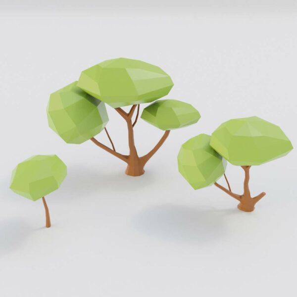Tree lowpoly 3d models