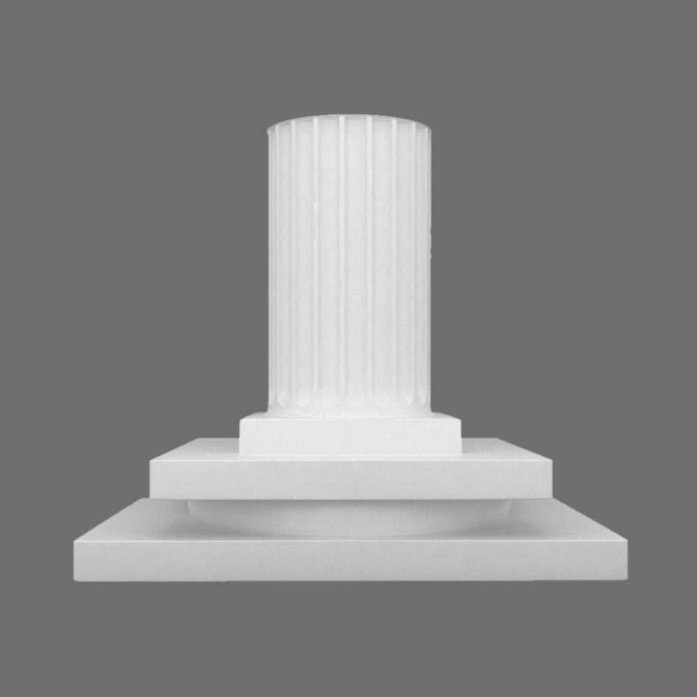 Pedestal rectangular printable 3d model