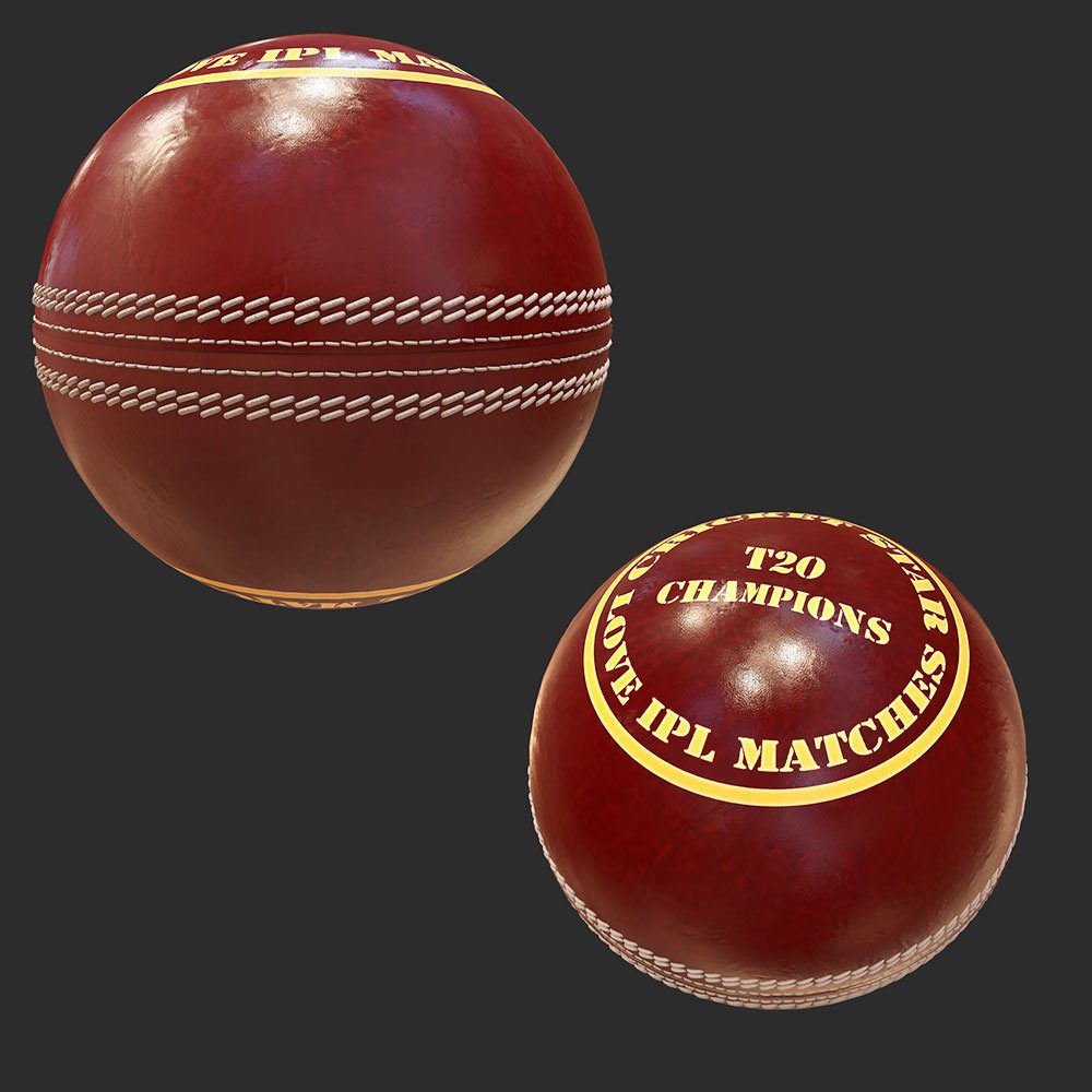 Cricket ball 3d model