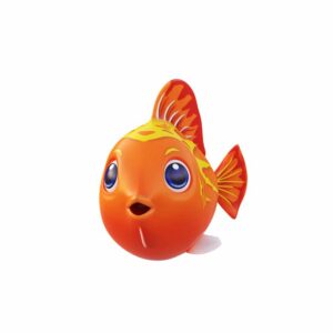 Red Lyretail molly fish animated 3d model