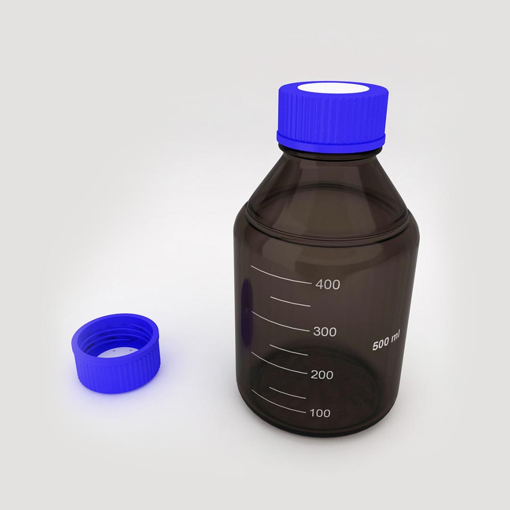 Solvent bottle 3d model