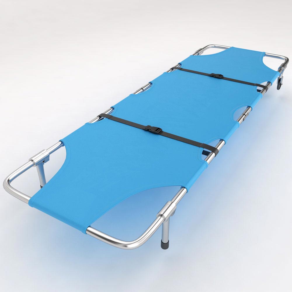 Ambulance foldable stretcher bed 3d model