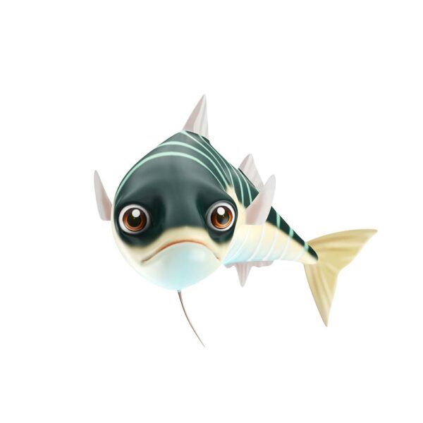 Blue Mackerel fish animated low poly 3d model