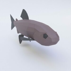Amemasu Fish low poly 3d model