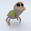 Baby turtle cartoon 3d model
