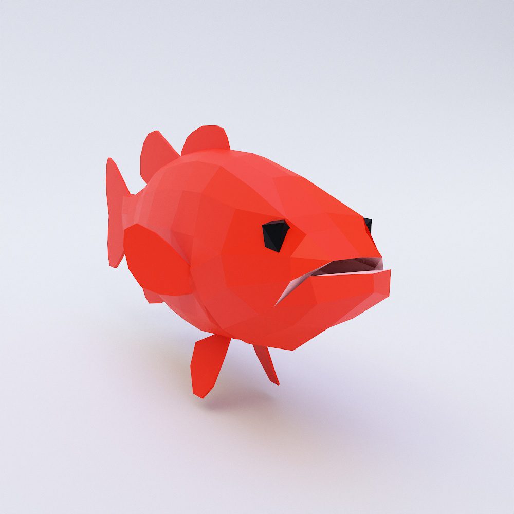 Carp fish 3d model
