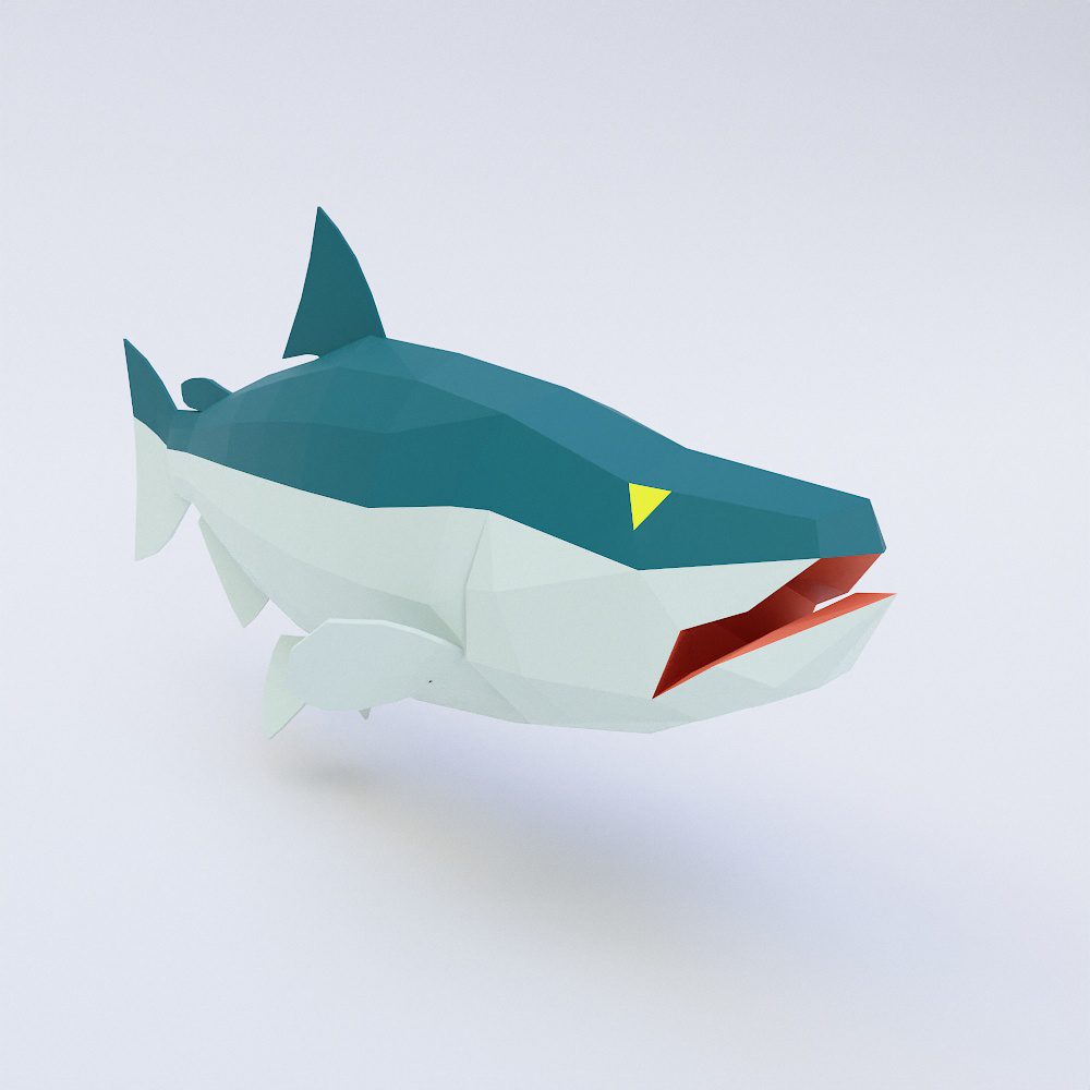 Chinook salmon fish 3d model