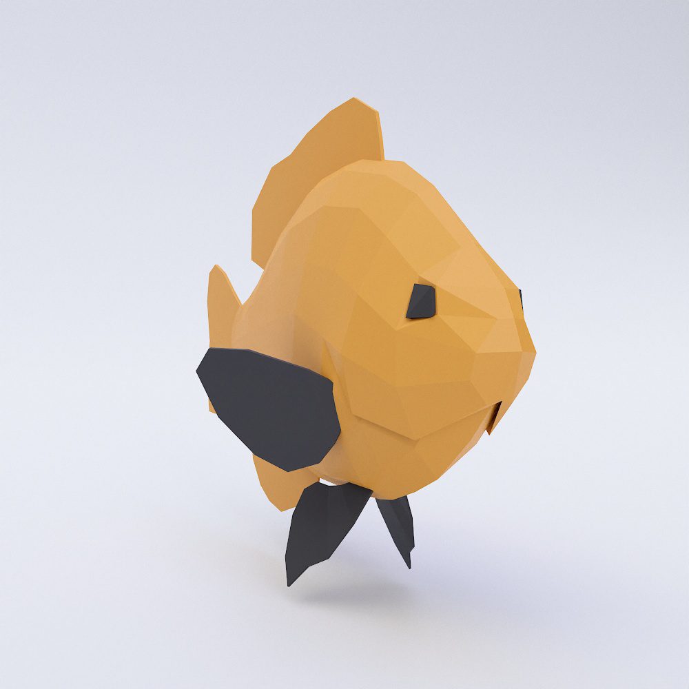 Common bream fish 3d model