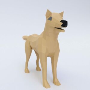 Low poly Dog 3d model