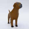 Dog puppy low poly 3d model