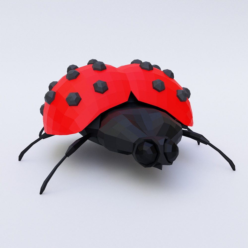 Low poly Ladybug 3d model