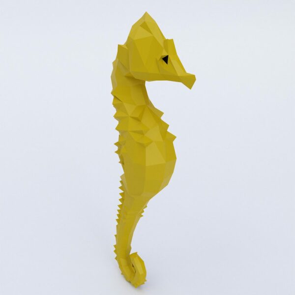 Seahorse lowpoly 3d model
