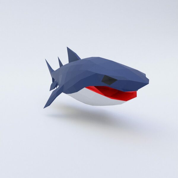 Shark Fish lowpoly 3d model