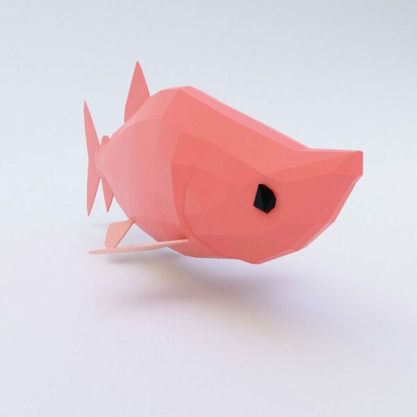 Simon fish lowpoly 3d model