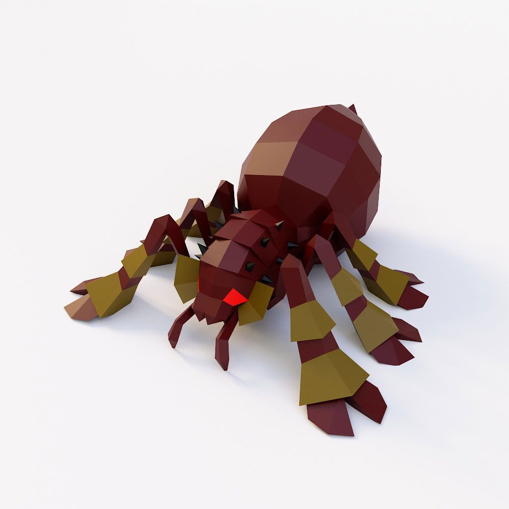 Spider cartoon 3d model