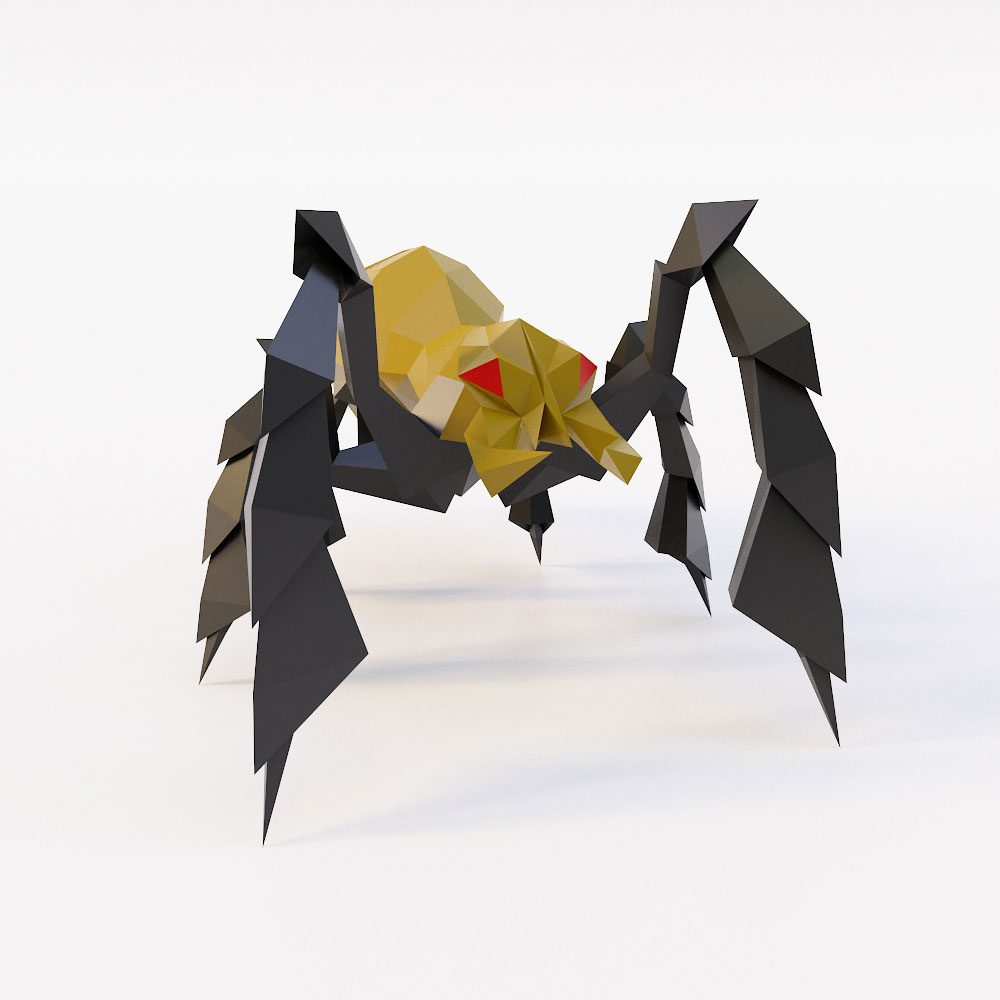 Spider lowpoly free 3d model