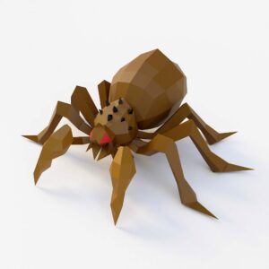 Spider low poly 3d model