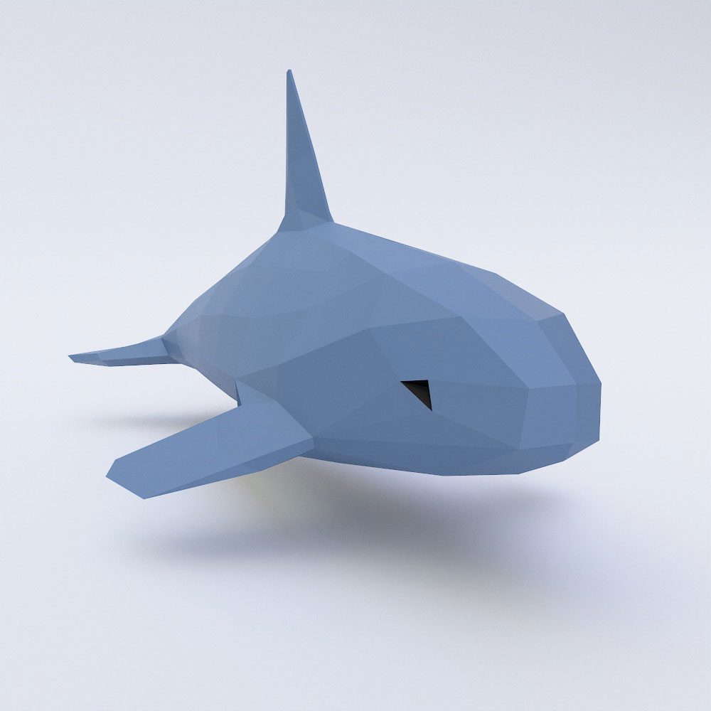 Whale lowpoly 3d model