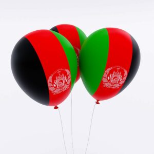 Afghanistan flag balloon 3d model