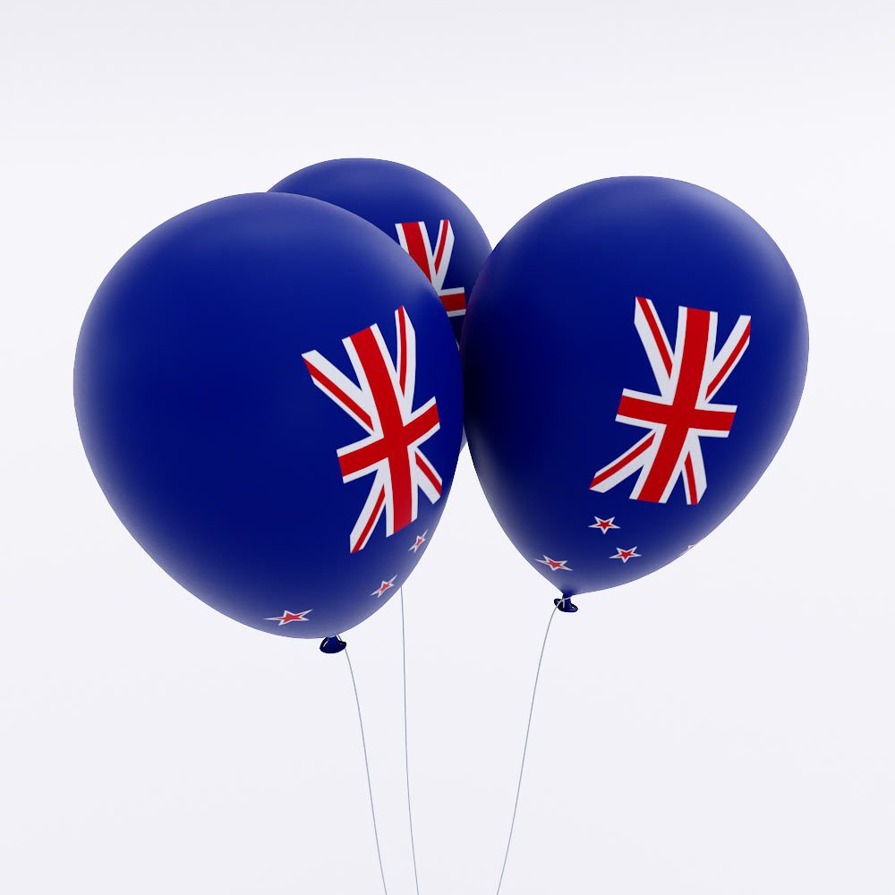 Australia country flag balloon 3d model
