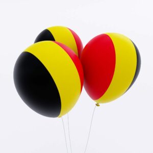 Belgium country flag balloon 3d model