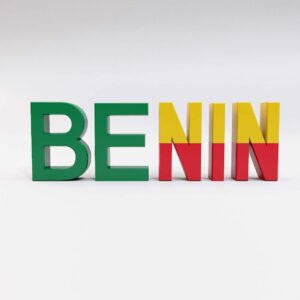 Benin country name 3d model
