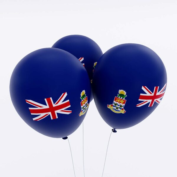 Cayman Islands flag balloon 3d model