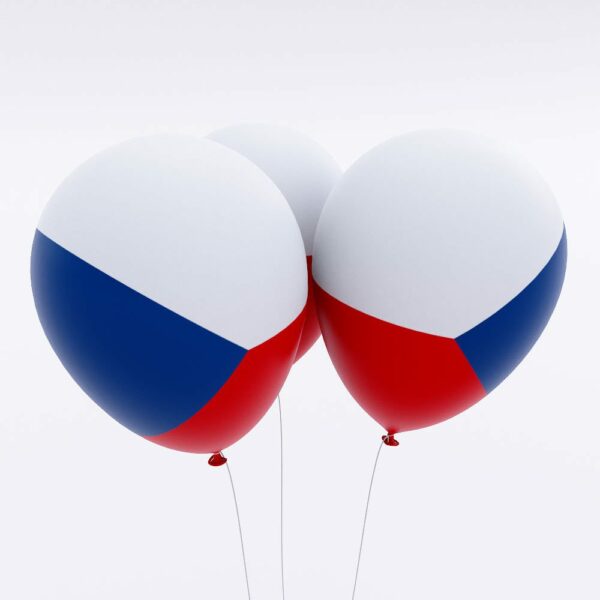Czech Republic flag balloon 3d model