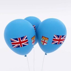 Fiji country flag balloon 3d model