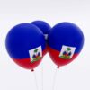 Haiti country flag balloon 3d model