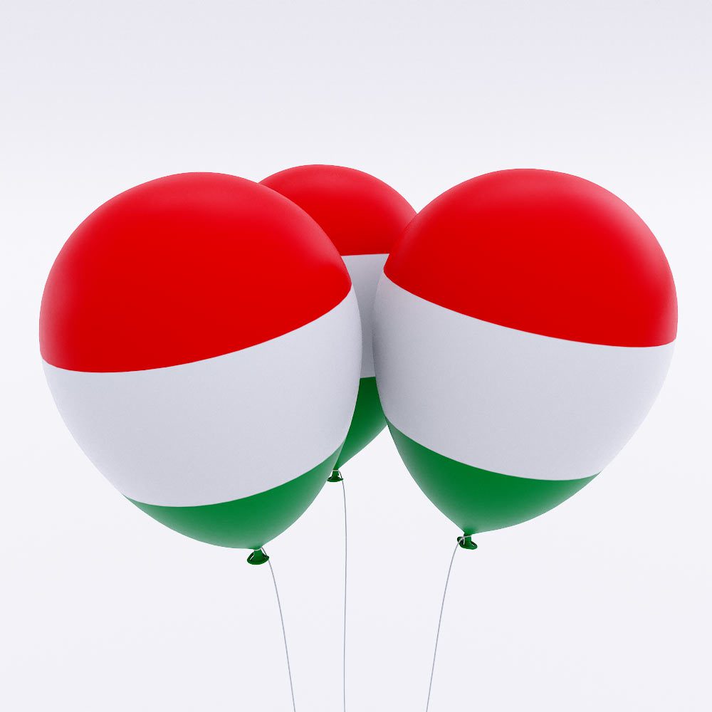 Italy country flag balloon 3d model