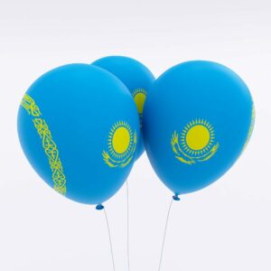 Kazakhstan country flag balloon 3d model