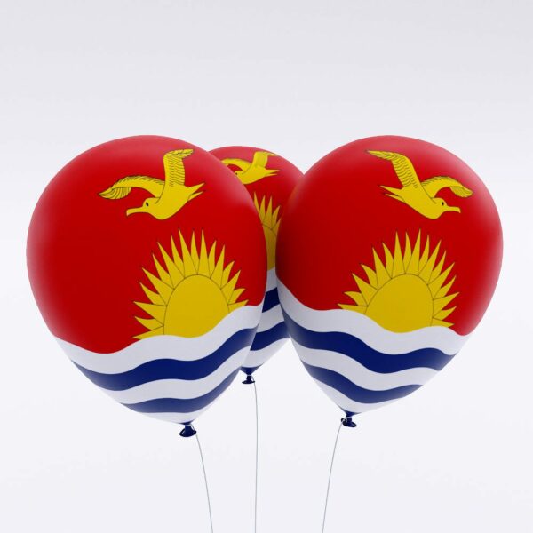 Kiribati country flag balloon 3d model