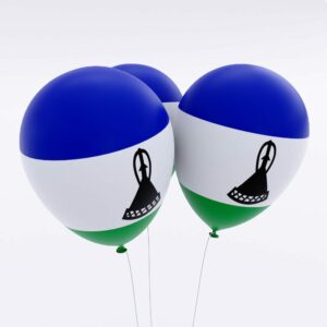 Lesotho flag balloon 3d model