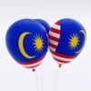 Malaysia flag balloon 3d model