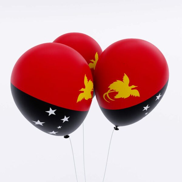 Papua New Guinea flag balloon 3d model