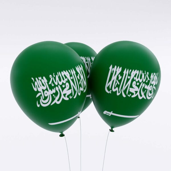 Saudi Arabia flag balloon 3d model