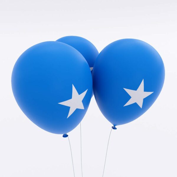 Somalia flag balloon 3d model