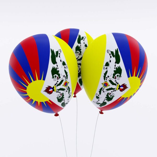 Tibet flag balloon 3d model