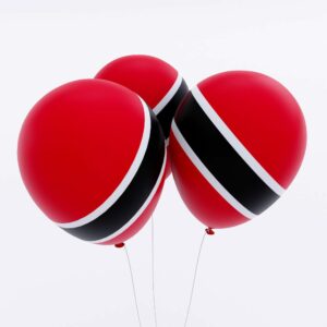 Trinidad and Tobago flag balloon 3d model
