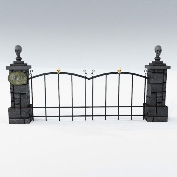 Cemetery gate 3d model